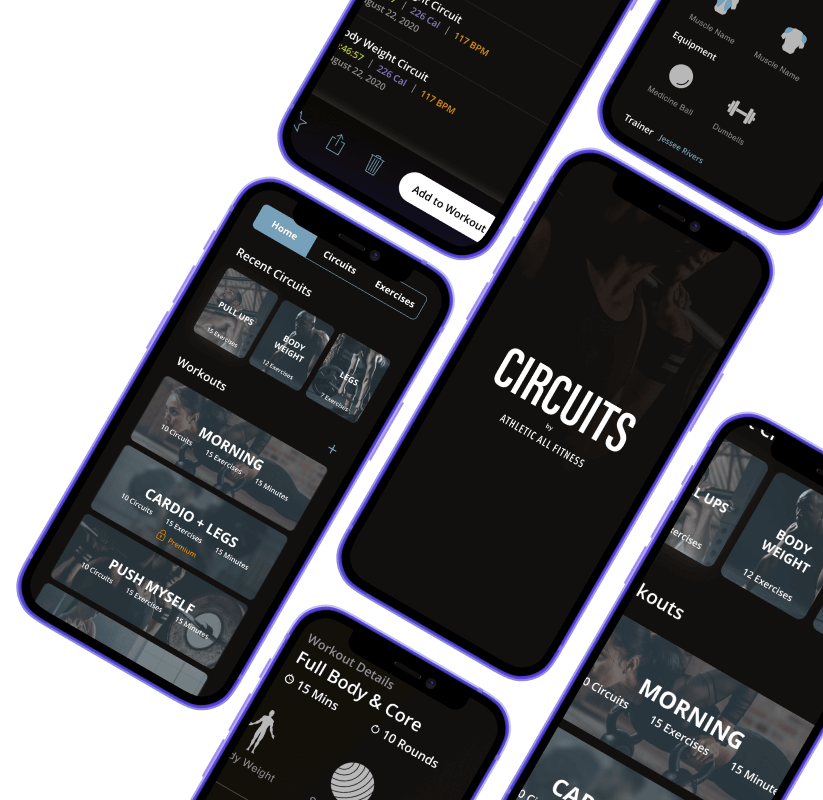 Circuits app screenshots