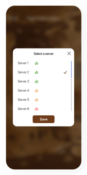selecting server