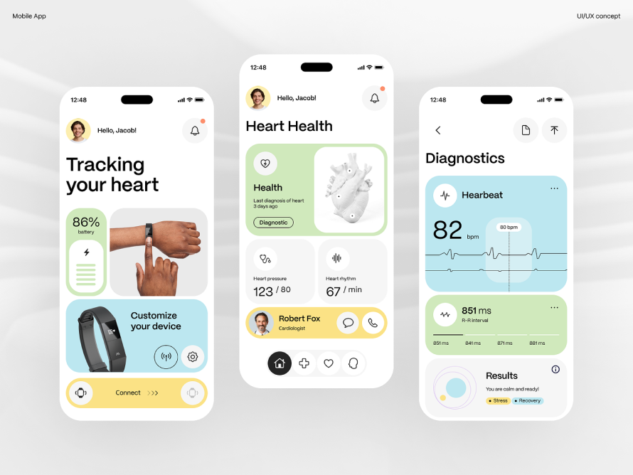 healthcare ui ux design